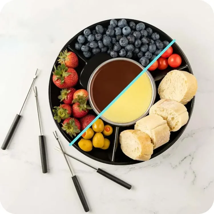 zestaw-do-fondue-elektryczny-podgrzewacz-do-sosow-serow-przekasek-slodyczy-deserow-z-widelczykami.webp