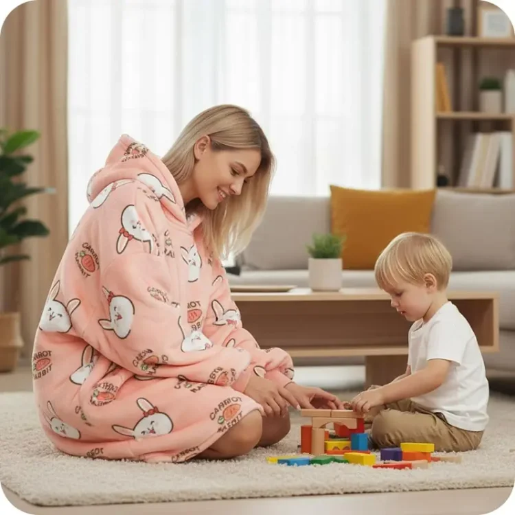 rozowa-bluza-kocobluza-damska-z-motywem-krolika-kroliczka-krolikami-oversize-luzna-bloozie-dluga-z-kapturem-prezent-dla-kobiety-mamy-zony.webp